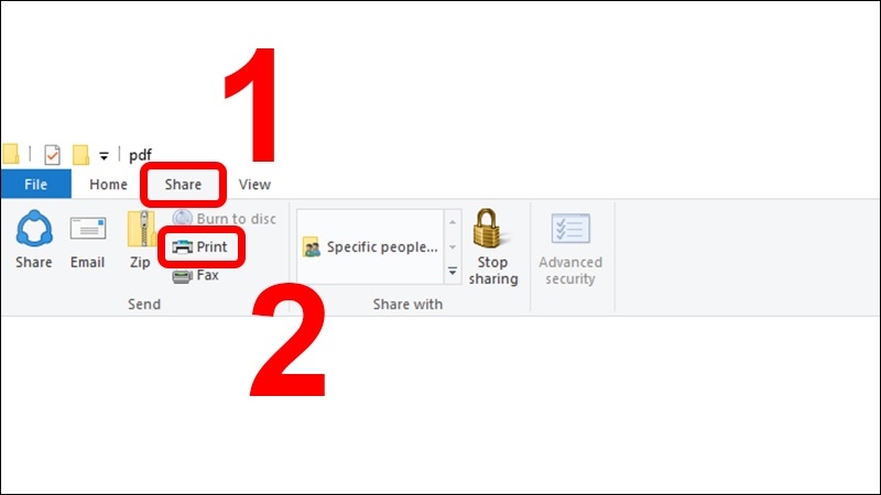 Cách in nhiều file PDF cùng lúc bằng chuột phải bước 2 Cách in nhiều file PDF cùng lúc bằng chuột phải bước 2