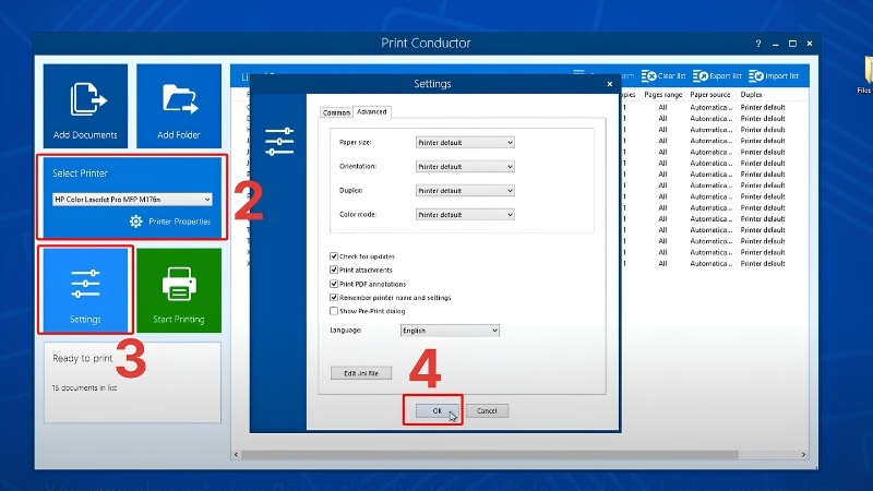 Dùng phần mềm in hàng loạt như Print Conductor hoặc PDF24 bước 3 Dùng phần mềm in hàng loạt như Print Conductor hoặc PDF24 bước 3