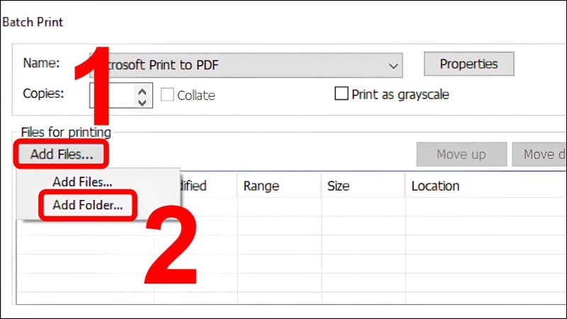 Hướng dẫn in hàng loạt file PDF bằng Foxit bước 2 Hướng dẫn in hàng loạt file PDF bằng Foxit bước 2