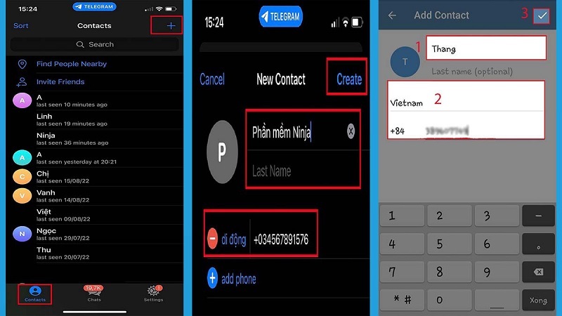 Nhấn vào biểu tượng dấu tích ở góc trên bên phải màn hình