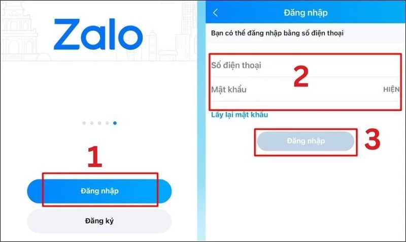 Đăng nhập vào tài khoản của bạn