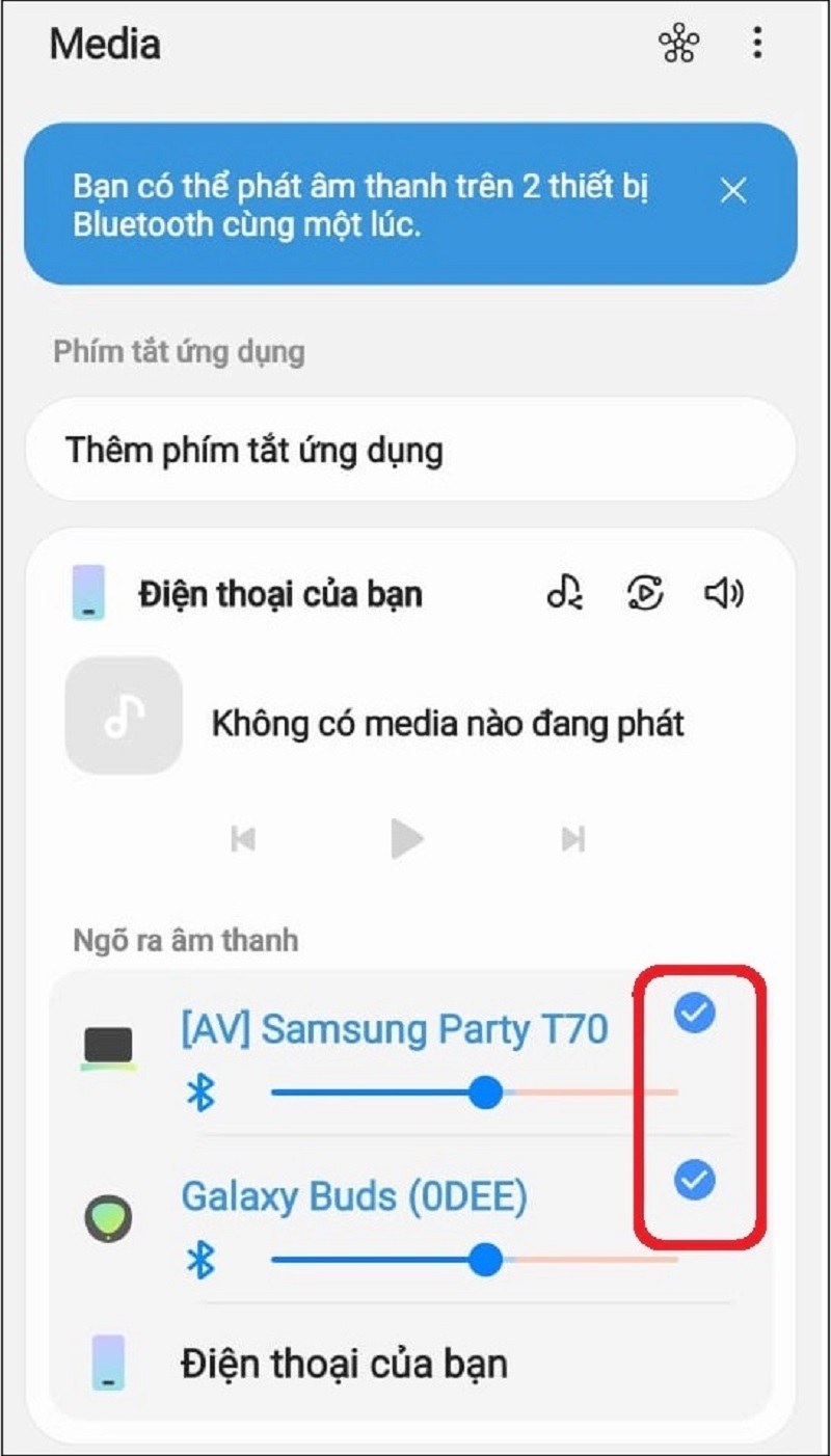 Tích chọn 2 thiết bị mà mình muốn tiến hành ghép đôi