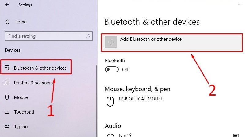 Các bước bật Bluetooth và kết nối AirPods trên Windows 10 bước 3 Các bước bật Bluetooth và kết nối AirPods trên Windows 10 bước 3