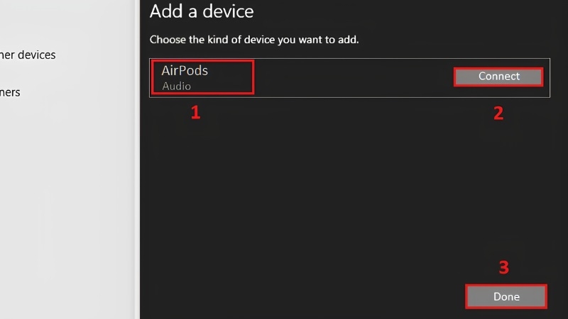 Các bước bật Bluetooth và kết nối AirPods trên Windows 10 bước 4 Các bước bật Bluetooth và kết nối AirPods trên Windows 10 bước 4