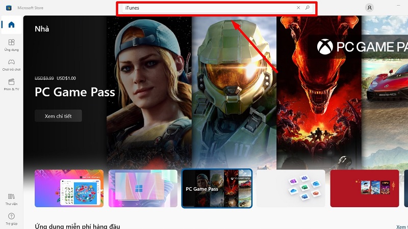 Tải iTunes từ Microsoft Store