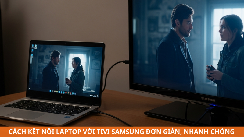 Cách kết nối laptop với tivi Samsung đơn giản, nhanh chóng