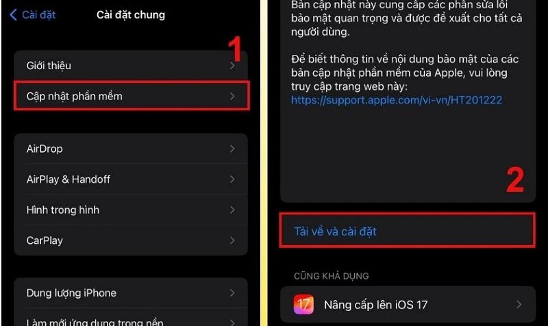 Chọn Tải về và cài đặt
