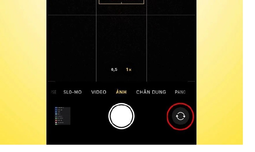 Chuyển đổi camera trước và sau