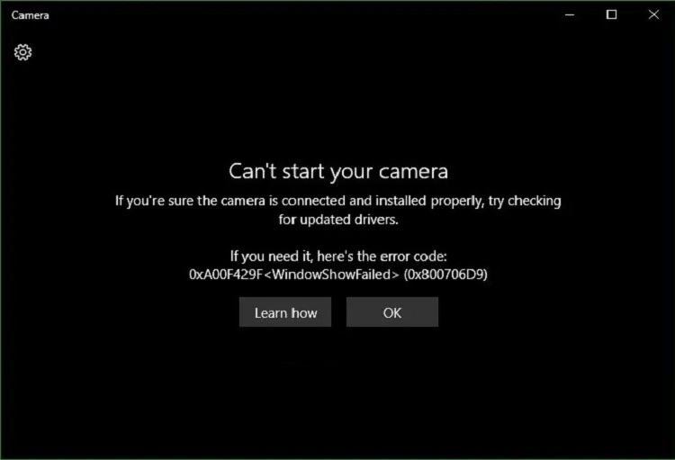 Cách sửa lỗi không mở được camera trên laptop Win 10 hiệu quả