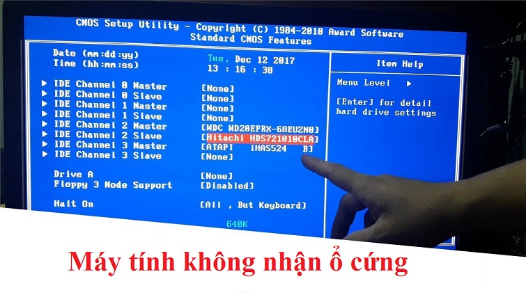 Cách khắc phục lỗi máy tính, laptop không nhận ổ cứng hiệu quả nhất