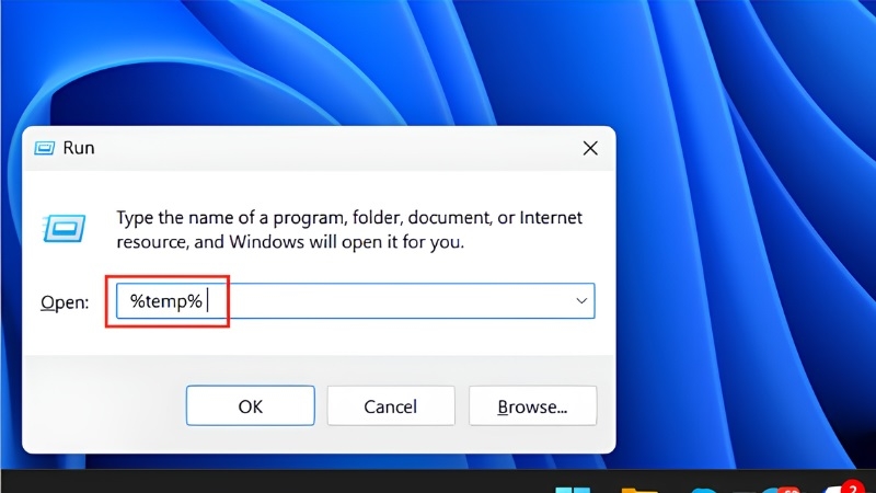 Xóa file tạm và dọn thùng rác bước 1 Xóa file tạm và dọn thùng rác bước 1