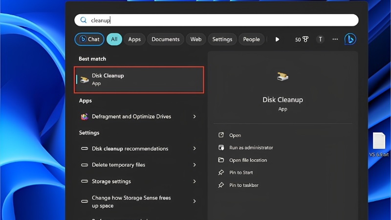 Dùng công cụ Disk Cleanup / Storage của Windows bước 1 Dùng công cụ Disk Cleanup / Storage của Windows bước 1