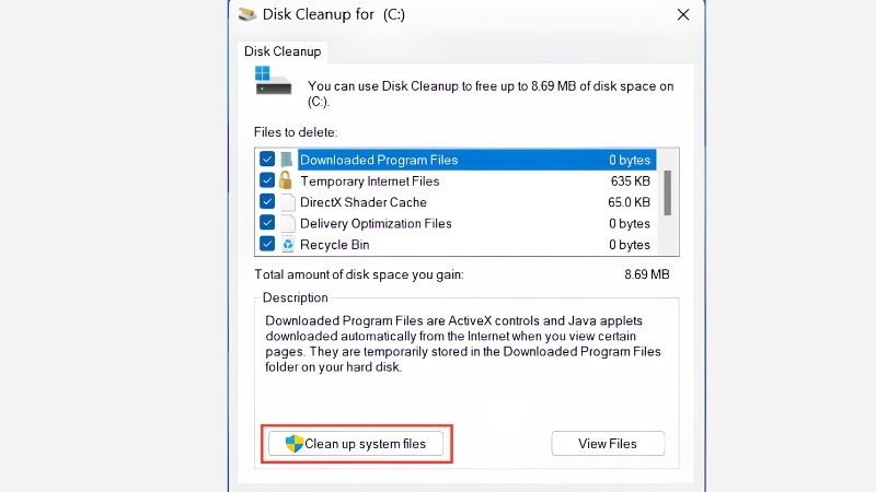 Dùng công cụ Disk Cleanup / Storage của Windows bước 3 Dùng công cụ Disk Cleanup / Storage của Windows bước 3