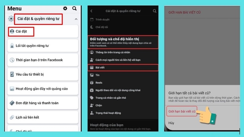 Cách chặn người khác xem facebook của mình