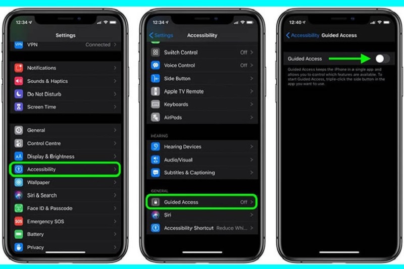 Cách cài mật khẩu ứng dụng iPhone bằng mục giới hạn vùng