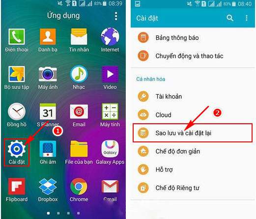 Cách khôi phục lại cài đặt gốc cho Xiaomi 4