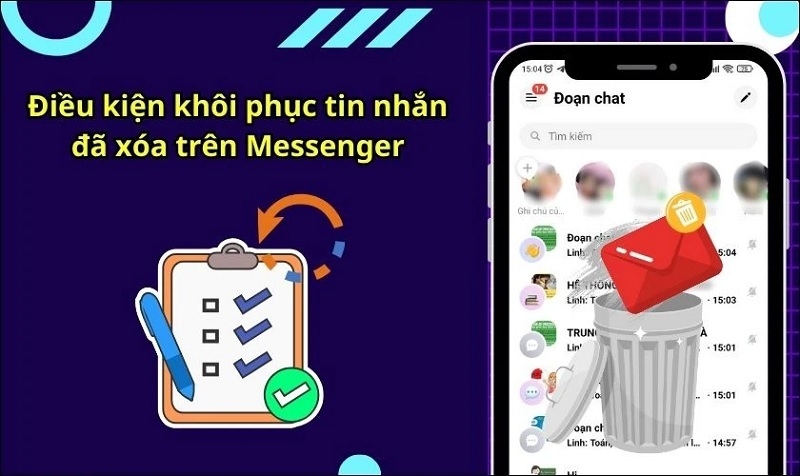 Những điều kiện để khôi phục tin nhắn Messenger đã xóa là gì?