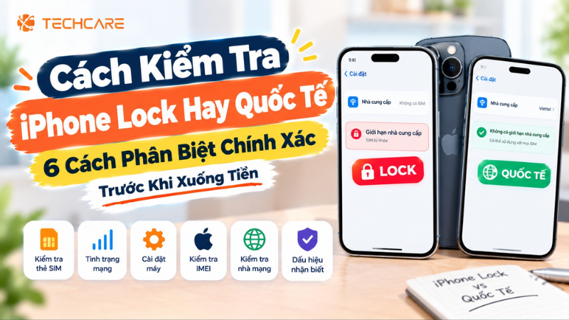 Cách Kiểm Tra iPhone Lock Hay Quốc Tế: 6 Cách Phân Biệt Chính Xác Trước Khi Xuống Tiền