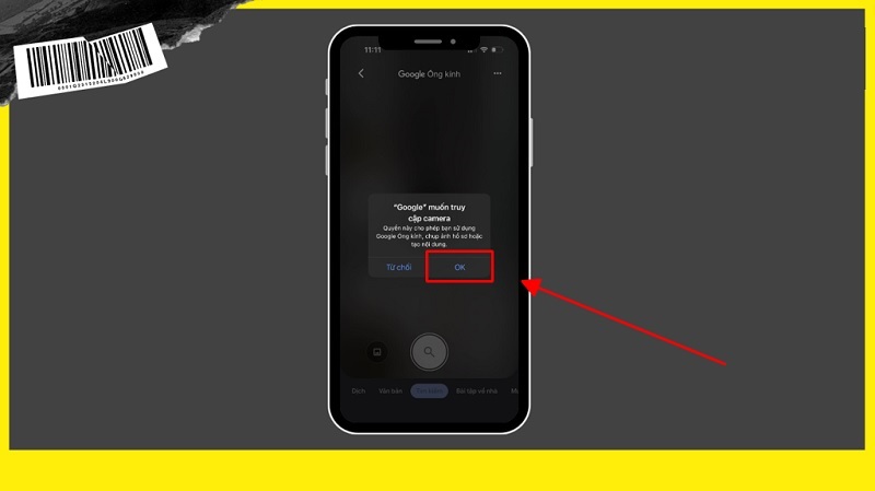 Nhấn nút Ok để cho phép