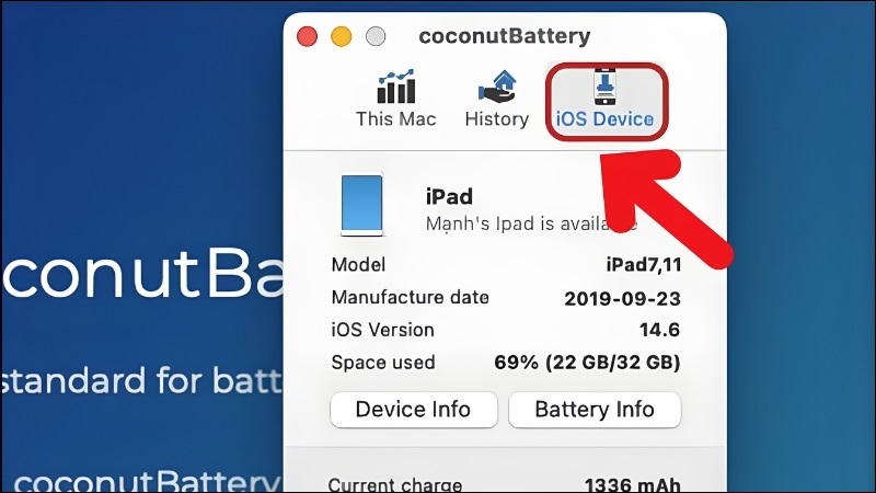 Kiểm tra iPad đời cũ bằng máy tính bước 3