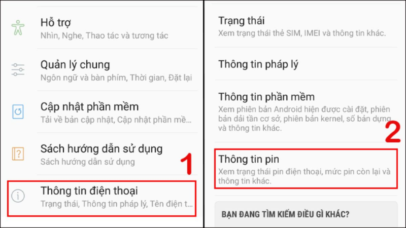 Cách Kiểm Tra Tình Trạng Pin Samsung