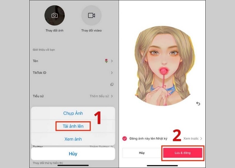 Chọn nút Lưu & đăng