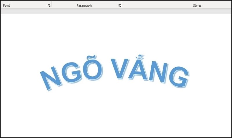 Tại sao nên tạo kiểu chữ cong trong Word?
