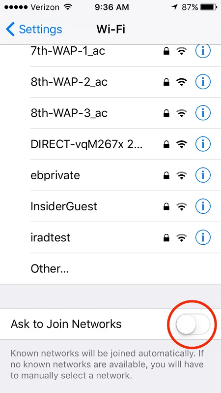 Tránh đặt iPhone của bạn trong tư thế tự động