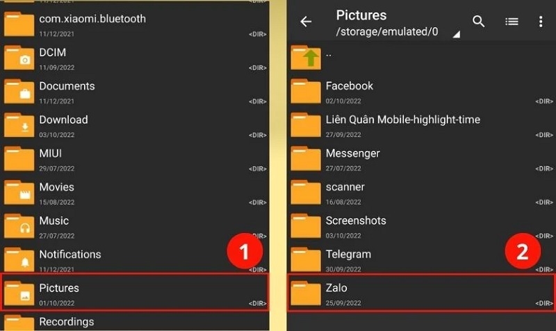 Chọn ứng dụng Zalo