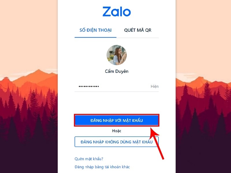 Đăng nhập vào tài khoản Zalo trên máy tính