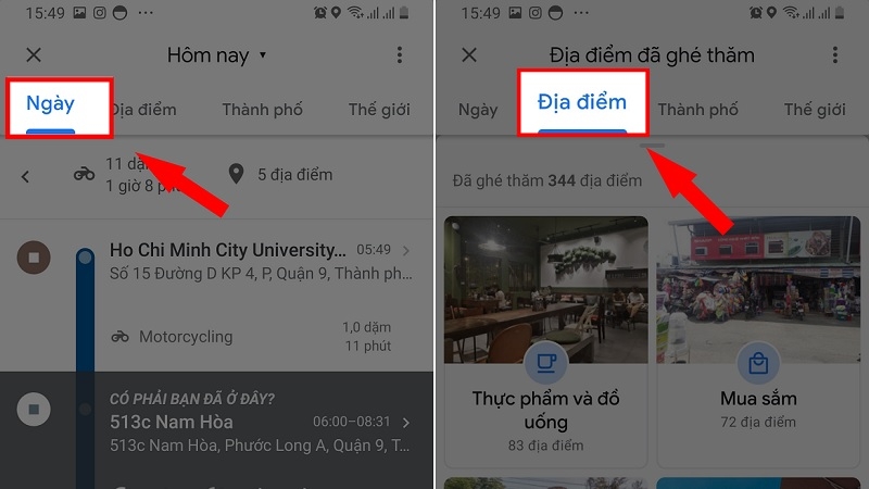 Hướng dẫn từng bước lưu lịch sử di chuyển trên Google Maps Hướng dẫn từng bước lưu lịch sử di chuyển trên Google Maps