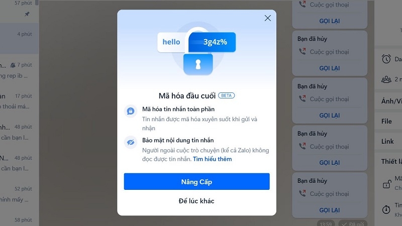 Cách mã hóa tin nhắn Zalo Cách mã hóa tin nhắn Zalo