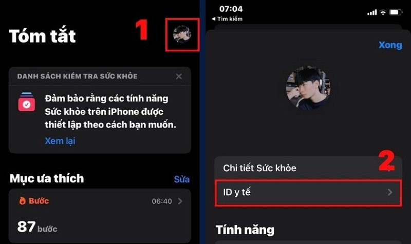 Chọn ID y tế