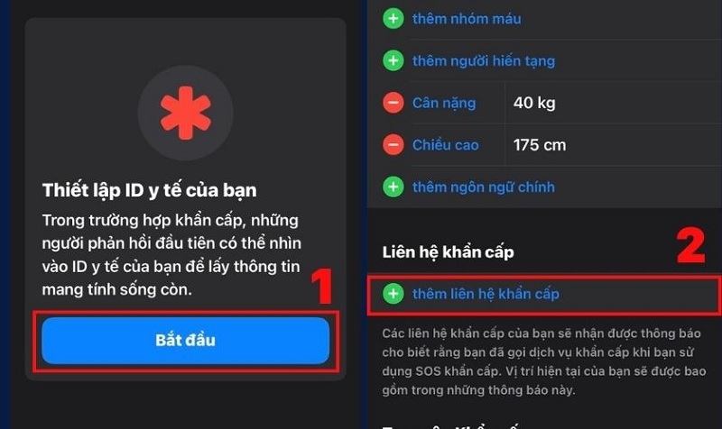 Chọn thêm liên hệ khẩn cấp