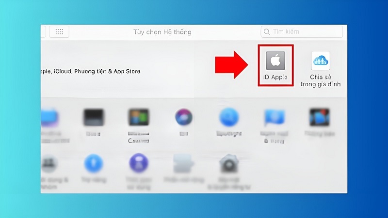 Mở ứng dụng Cài đặt lên