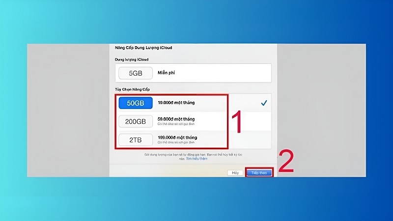 Nhấn nút Tiếp theo
