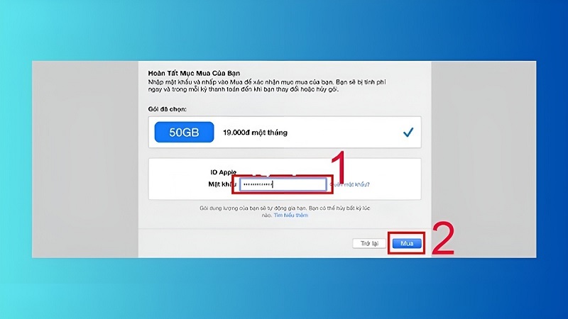 Thanh toán để hoàn tất
