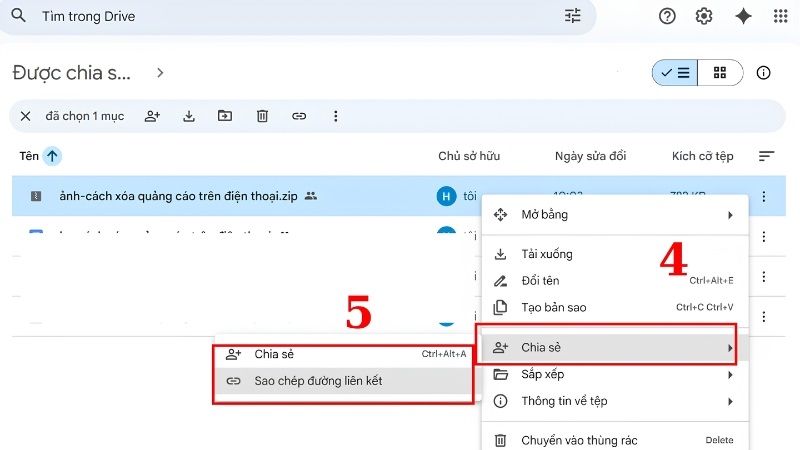 Cách chia sẻ file đã nén qua Google Drive Cách chia sẻ file đã nén qua Google Drive