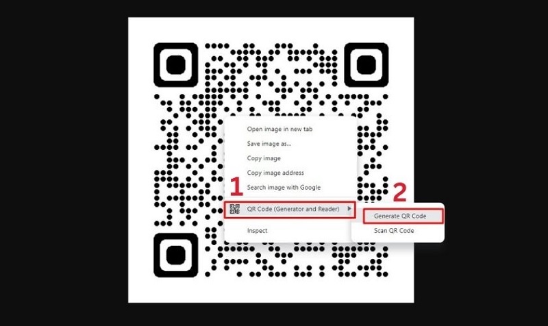 Chọn Scan QR Code
