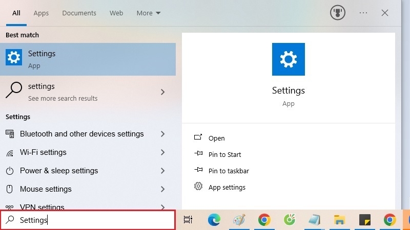 Cách reset laptop Dell chạy windows 10 bước 1