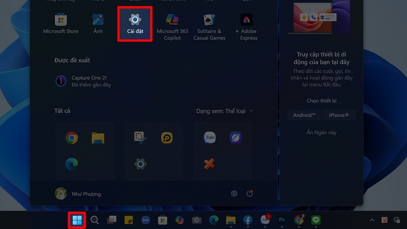 Cách reset laptop Dell chạy Windows 11 bước 1