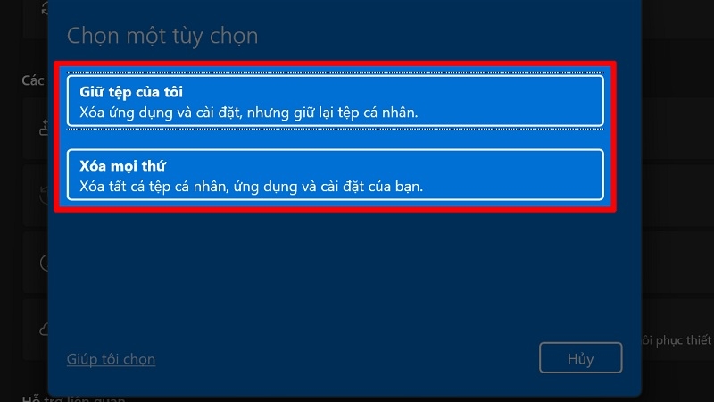 Cách reset laptop Dell chạy Windows 11 bước 4