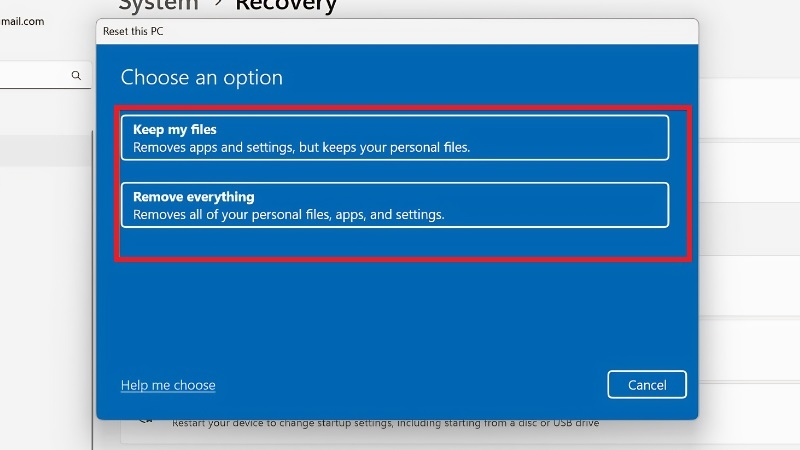 Cách reset máy tính Win 10/11 bằng tính năng Recovery Cách reset máy tính Win 10/11 bằng tính năng Recovery