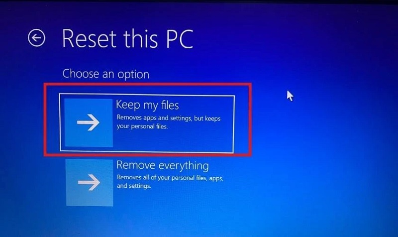 Chọn vào mục Keep this file