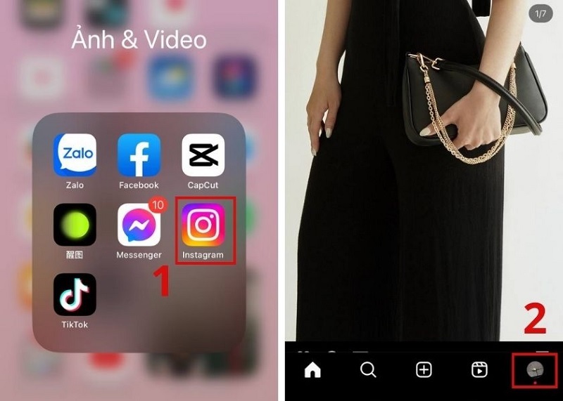 Nhấn vào biểu tượng ảnh đại diện