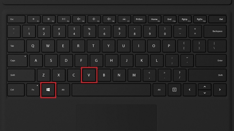 Xem lịch sử clipboard Windows bằng phím Windows V