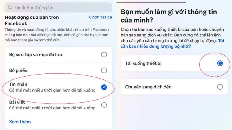Cách sao lưu tin nhắn Messenger trên Android