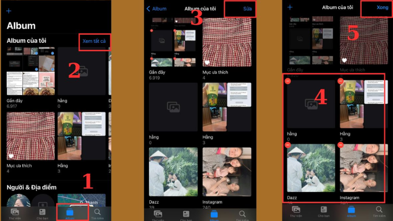 Cách sắp xếp lại các Album trên iPhone