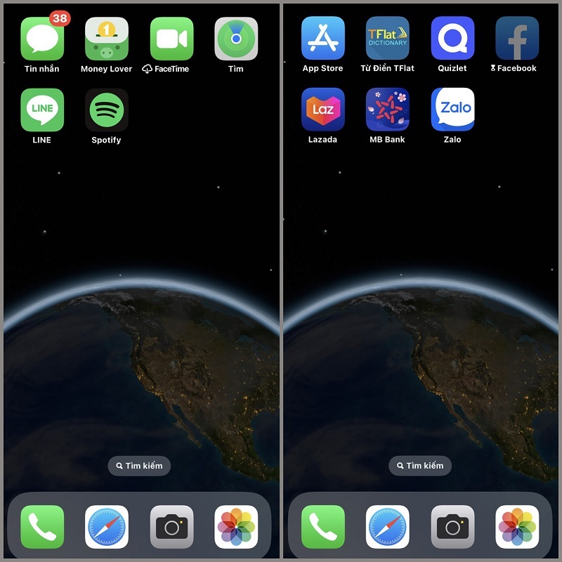 Sắp xếp ứng dụng trên iPhone đẹp theo tông màu