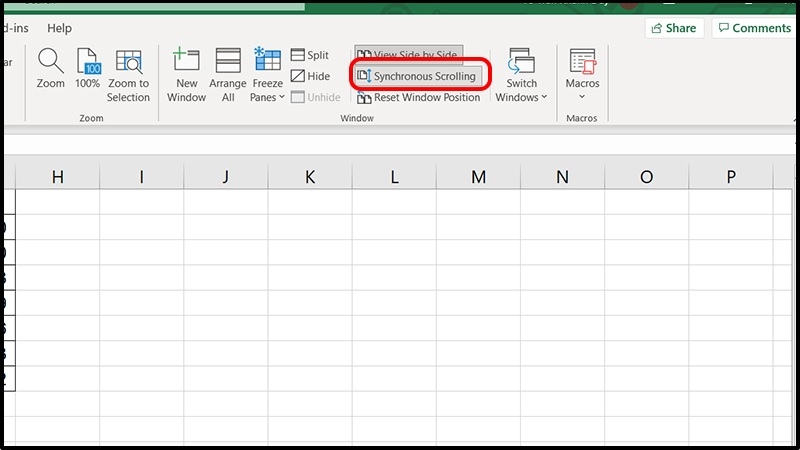 Cách bật chế độ View Side by Side trong Excel bước 3